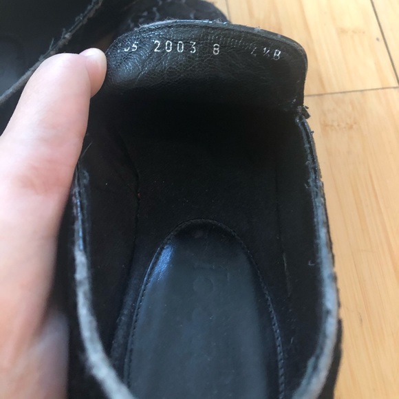 Gucci Black Crushed Velvet Logo Loafers - Picture 4 of 6